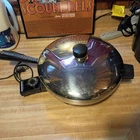 Vintage Farberware Stainless Steel 12" Electric Skillet Fry Pan B3000 Usa Tested Used. Price: $38.00.