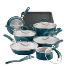 Rachael Ray 12144 Teal Shimmer Pan Set Authentic New. Price: $243.20.