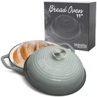 Enameled Cast Iron Bread Pan With Lid 11 Grigio Scuro (gray) Oven Sourdough New. Price: $93.33.