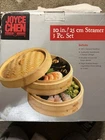 Joyce Chen 2-TIER Bamboo Steamer Baskets, 10-INCH New. Price: $24.00.