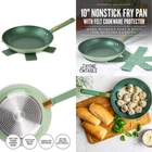 Thyme & Table Non-stick 10 Inch Fry Pan With Stainless Steel Base, Green New. Price: $35.99.