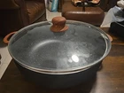 Imusa 9.0QT Black Stone Aluminum Speckled Nonstick Caldero With Glass Lid & Wood New. Price: $24.77.