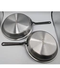 Made In - Cookware 2PC Ceramic Clad Fry Pan Set 10" & 12" Nickel/graphite Nob New. Price: $175.00.