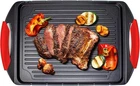 Jean-patrique Stove Top Griddle With Handles + 6 Stainless Steel Skewers Cast New. Price: $54.99.