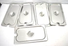 Of 5 Winco 18/8 Stainless Steel Slotted Cover For 1/3 Size Steam Table Pan New. Price: $32.49.
