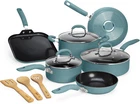 Ceramic Nonstick Pots And Pans Set, Premium Coating Made Without Pfoa, New. Price: $146.99.