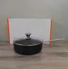 Le Creuset Toughened Nonstick Pro Saute Pan With Glass Lid, 3.5 Quart - New. Price: $149.95.