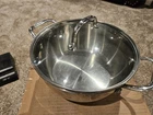 CUISINART-5 1/2 Qt Multi-purpose Pan With Lid Used. Price: $29.99.