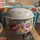 Pioneer Woman Sweet Romance 6.4 Qt. Enameled Mini Dutch Oven With Lid Beand New. Price: $50.00.