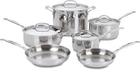 Cuisinart 77-10P1 10-PIECE Chef's-classic-stainless Collection, Cookware Set New. Price: $240.98.