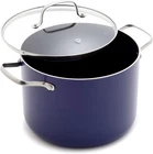8QT Nonstick Stockpot With Glass Lid, Pfas-free Ceramic, Multipurpose Cooking, New. Price: $108.55.