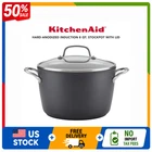 Kitchenaid Hard-anodized 8 Quart Nonstick Stockpot With Lid New. Price: $62.99.