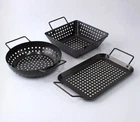 Char-broil 3PC Grilling Topper Set Black: Non-stick, Hand Washable, Steel Cookwa New. Price: $18.00.