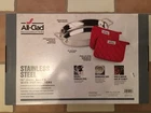 All Clad Stainless Steel 15" Oval Roaster With 2 Pot Holders 8400001601 New. Price: $99.99.