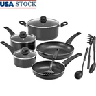 Nonstick Cookware Set Pans & Pots Kitchen Essentials Cooking Tools Easy Clean Us New. Price: $101.49.