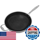 Hell's Kitchen Hells Hybrid 12 Wok Pan Tri-clad Stainless Steel And New. Price: $186.19.