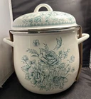 The Pioneer Woman Agatha 12-QUART Enamel Steel Stock Pot, Green Nwt New. Price: $49.00.