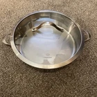 Calphalon 5005-5QT Stainless Steel Fry/sauce Pan Skillet W/lid Nice! Used. Price: $89.99.