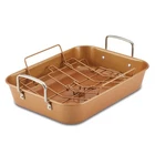 Ayesha Curry Nonstick Roaster / Roasting Pan With 11 X 15 Inch, Copper New. Price: $65.68.