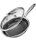 Fogdream Stainless Steel Non-stick Frying Pan With Lid, 10 Inch, Oven Safe New. Price: $40.27.