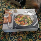 Ultimate Everyday Wok Set 13" Stainless Steel W/ Lid & Spatula, Silver New. Price: $53.99.