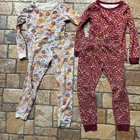 Members Mark Girls 4PC Organic Cotton Pajama Set Floral Cream Size 6 Long Sleeve Pre-owned. Price: $10.00.