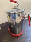 Kuhn Rikon 4TH Burner Pot Wglass Lid And Steam Basket 12 Cup 4200QVC New No Box. Price: $29.99.