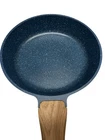 Bklyn Steel Co. Milky Way 9.5 Nonstick Frying Pan Navy Blue Faux Wood Handle Used. Price: $24.99.