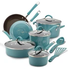 Cookware Set 12 Piece Nonstick Pots Pans Agave Blue Rachael Ray Cucina New. Price: $299.99.