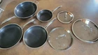 Hexclad 7-PIECE Cookware Fry Pan Set 8 10 12 Inch W/lids & Wok Excel! Used. Price: $225.00.