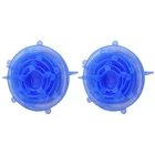 Tophomer 12 Packs Silicone Stretch Round Lids Set Of 6 Sizes Reusabke Blue New. Price: $29.53.