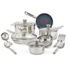 Tefal Platinum Endurance Stainless Steel Cookware Set 14 Pieces New. Price: $53.99.
