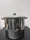 For Charity: Excelsteel Heavy Duty Stainless Pot W/ Lid, Approx. 23 Quarts New. Price: $50.00.