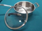 Cuisinart Stainless Steel 3.5 Quart Sautee Pan Helper Handle, Lid Model #733-24H Used. Price: $19.99.