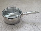 Thomas Rosenthal Group 1L Stainless Steel Saucepan W/ Glass Lid 2-PIECE Used. Price: $35.00.