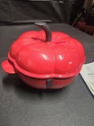 Martha Stewart Tomato Shaped Cast Iron Dutch Oven 2 Qt Casserole New No Box Mint. Price: $50.99.