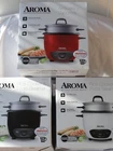 Aroma ARC-743-1NGB 6-CUP Cooked Pot Style Rice & Grain Cooker Food Steamer Black New. Price: $31.42.