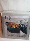 Artisanal Kitchen Supply 2 Quart Enameled Cast Iron Dutch Oven Grey Cooking Pot New. Price: $50.00.