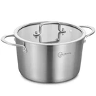 Lolykitch Tri-ply 3 Stainless Steel Stock Pot, Silver. Price: $34.52.