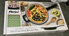 Parini Green Cast Iron 9 Round Pan Enameled Cookware Non-stick Durable New Box. Price: $39.50.