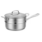 Cuisinart 3.5QT Stainless Steel Saute & Steamer Set With Lid New. Price: $105.99.