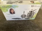 Rachael Ray 13-PIECE Aluminum Nonstick Cookware Set, Pots & Pans New. Price: $114.00.