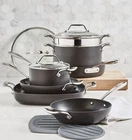 All-clad Essentials 10 Pcs Nonstick Cookware Set, Black Model H911SA64 New. Price: $349.99.