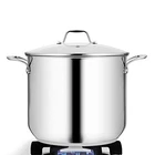 Nutrichef NCSP12 Soup Pot With See Through Lid, Dishwasher Safe Stainless New. Price: $73.49.