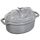 Staub Piggy La Cocotte Special Shape Gray Cast Iron Enamel Casserole Pot France New. Price: $232.00.