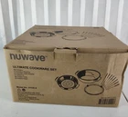 Nuwave Cookware Set W/3.5" Stainless Pan, Steamer Insert, Fondue Forks & Lid Nib New. Price: $40.00.