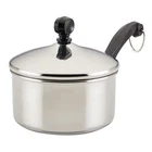 Farberware Saucepan Stainless Steel 1 Quart With Lid Induction Dishwasher Safe New. Price: $23.95.
