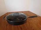 Anolon Advanced 5QT 4.7L Hard Anodized Non Stick Deep Oval Pan Helper Handle Lid Used. Price: $29.99.