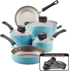 Smart Control Nonstick Cookware Pots And Pans Set, 14 Piece, Aqua New. Price: $124.99.