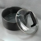 Pampered Chef Stoneware Pot 20B Gray With Lid 2-QUART Used. Price: $23.96.
